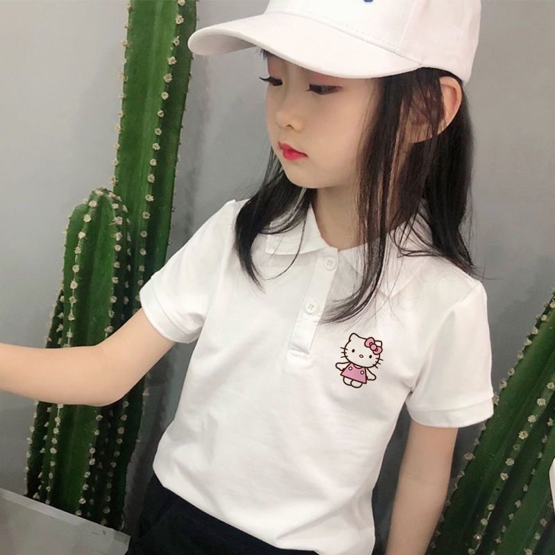 Áo Thun POLO Tay Ngắn Cổ Bẻ Thời Trang Mùa Hè Hàng Mới Dành Cho Bé Gái 2022