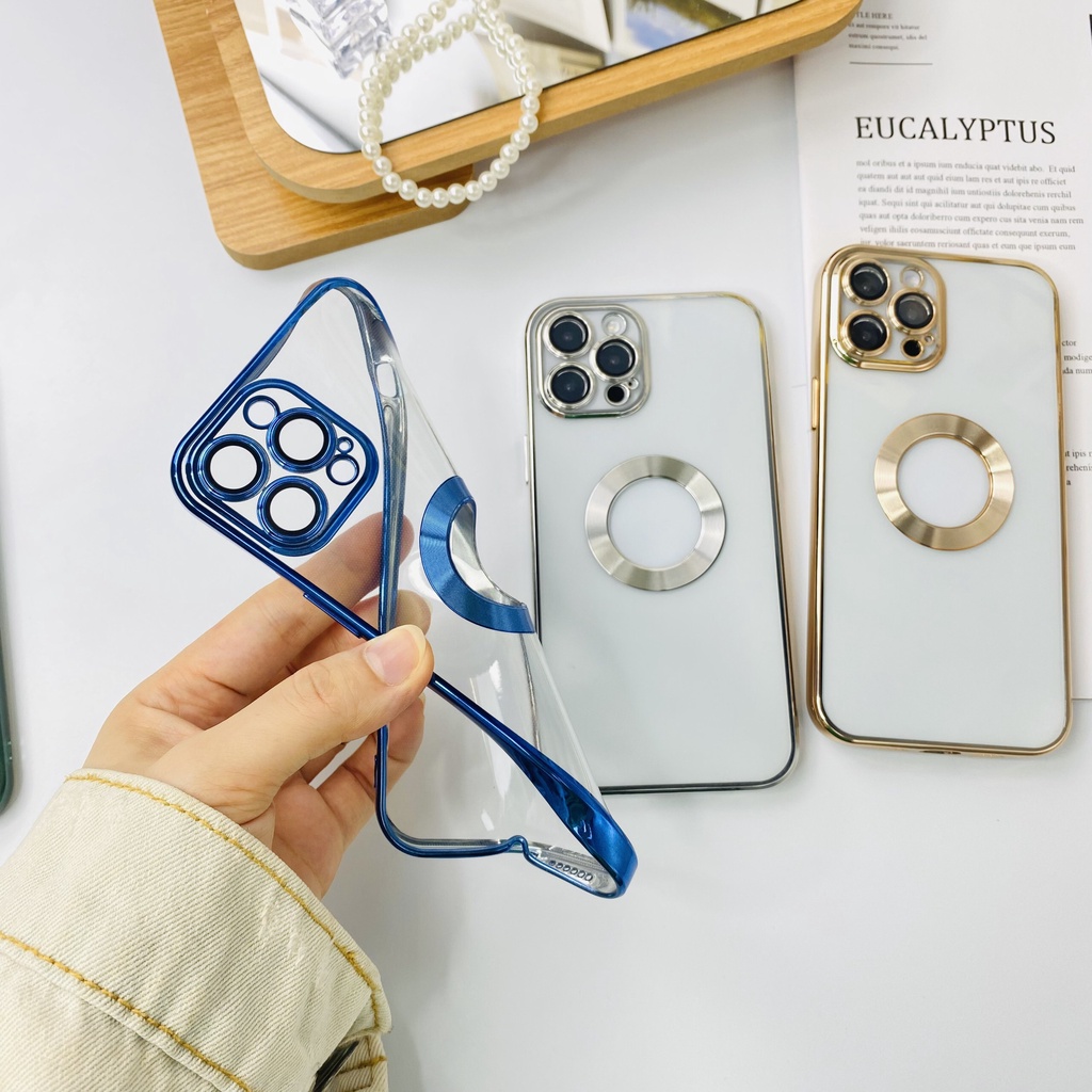 Ốp hở táo toả nhiệt viền si vuông có sẵn kính camera iphone 13/14/Pro/ProMax/Max/Plus/Prm