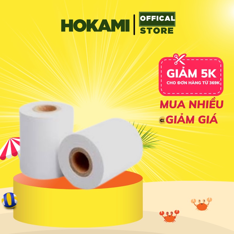 Giấy in Hóa đơn (In bill) Khổ 58cm (K58) Kawai Nhật - văn phòng phẩm - HOKAMI STORE