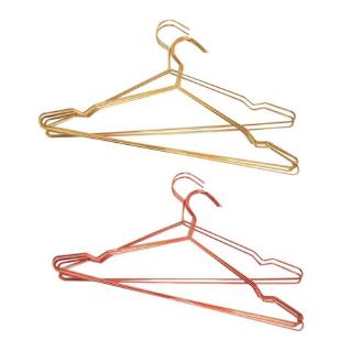 Bộ 10 cái móc phơi quần áo chống trượt màu vàng hồng cho nhà