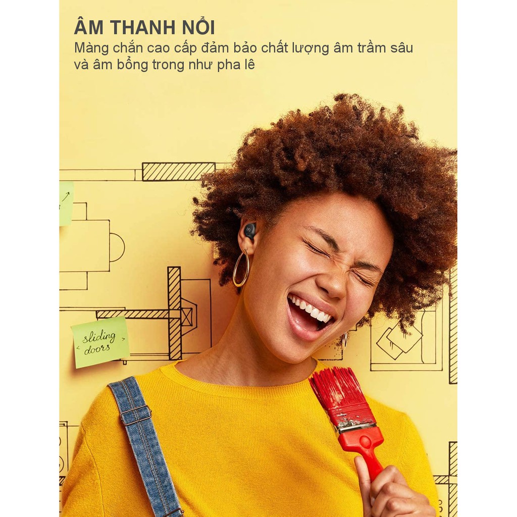 Tai nghe Bluetooth TWS - Âm thanh Hifi, chống nước IPX5, sạc 15 phút nghe trong 2 giờ, tối đa 15 giờ UGREEN 80636