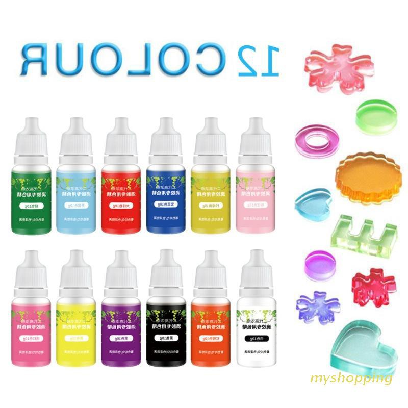 Set 12 Lọ Thuốc Nhuộm Màu Kèm Phụ Kiện Chuyên Dụng