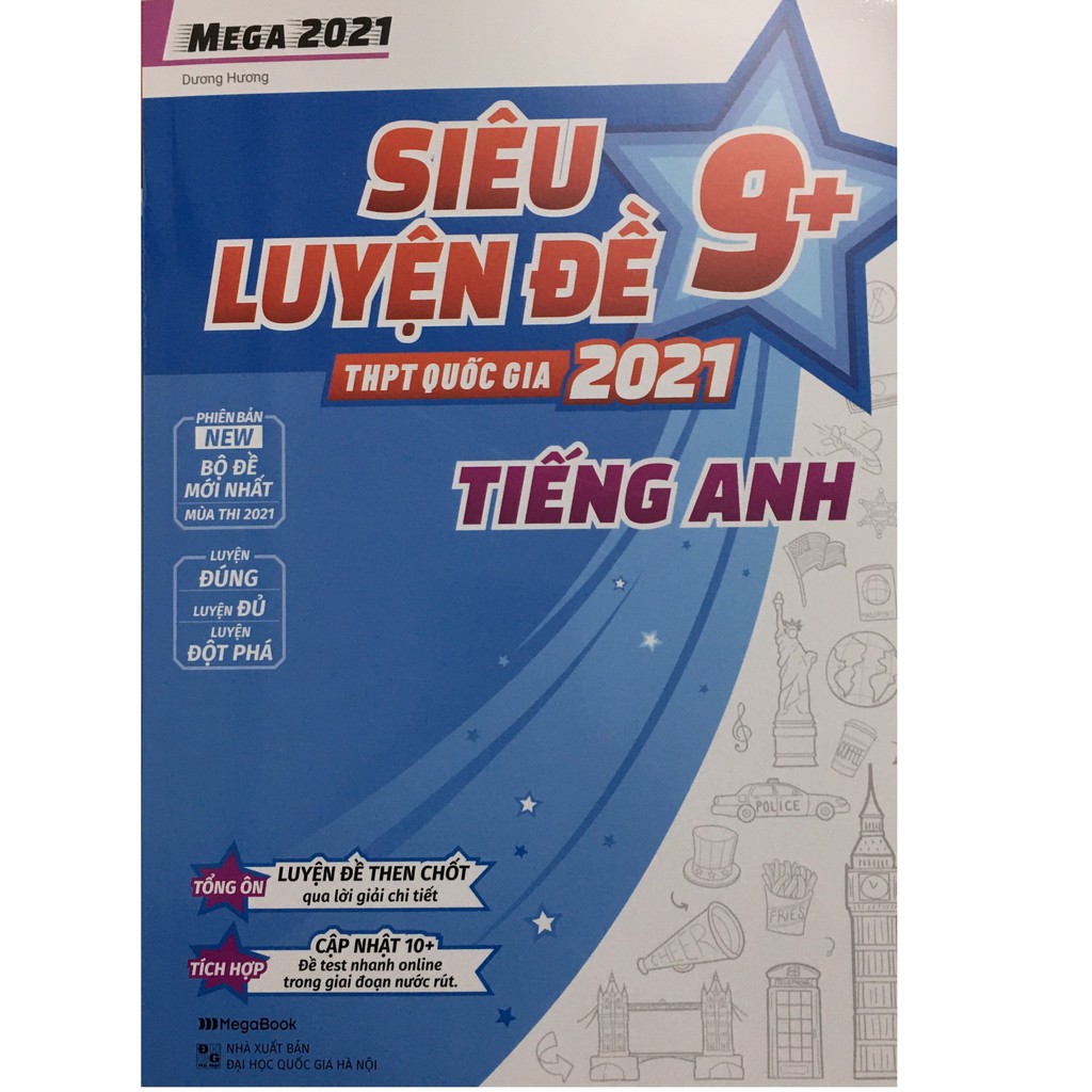 Sách Megabook - Siêu luyện đề 9+ THPT Quốc gia 2021 TIẾNG ANH