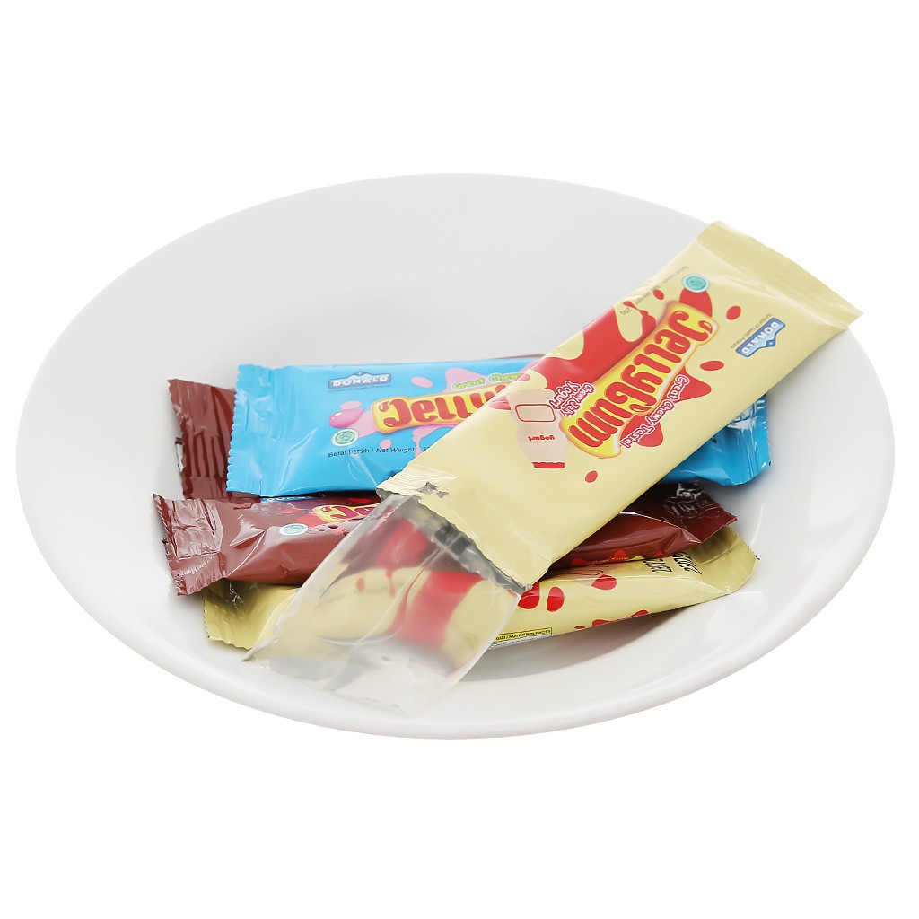 THẠCH RAU CÂU JELLY GUM DONALD (VỊ YOGURT, COLA, BUBBLE GUM) - 600g