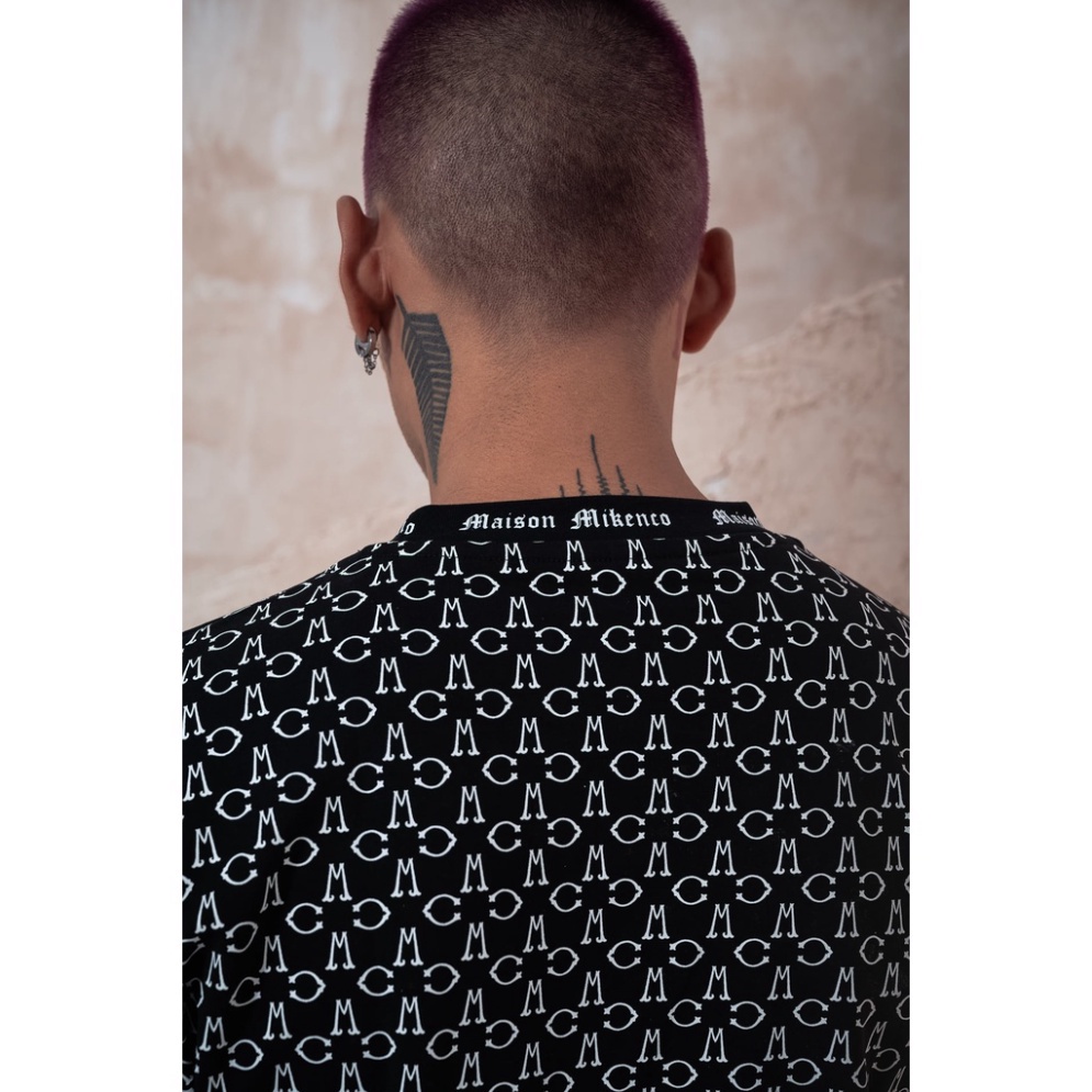 Áo phông Mikenco Monogram tshirt chính hãng chất cotton xịn đẹp, Áo thun Mikenko nam nữ hoạ tiết 5D siêu hot 2022 MK6