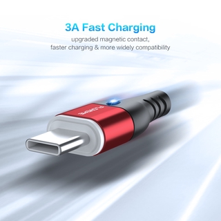 Dây Cáp Sạc Nhanh USB Nam Châm 3A Cho iphone Micro Type C
