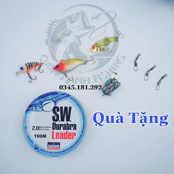 Bộ Cần Câu Lure Đứng Super Eagle  2 Ngọn M và MH , Máy Deukio AC , Bộ Cần Lure Lóc CL28