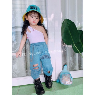 Áo lệch vai cho bé