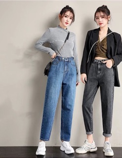 32-36 quần baggy lưng cao 2 nút Bigsize