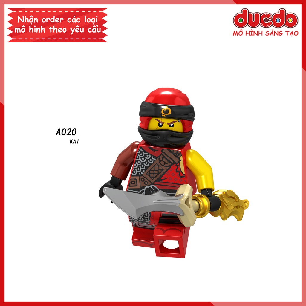 Minifigures các nhân vật trong Ninjago tuyệt đẹp - Đồ chơi Lắp ghép Xếp hình Mini Ninja Mô hình LeLe A017 - A024