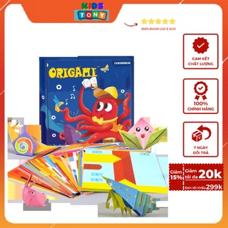 Bộ gấp giấy Origami sáng tạo nghệ thuật gấp giấy Fun Origami hình động vật ngộ ngộ nghĩnh dễ thương cho bé 3-6 tuổi