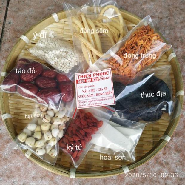 Gia vị tiềm thuốc bắc tiềm - các nguyên liệu tự chọn