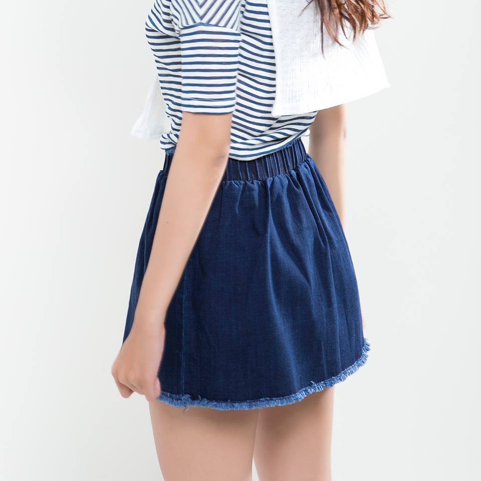 Chân váy jeans lưng thun co giãn siêu xinh | BigBuy360 - bigbuy360.vn