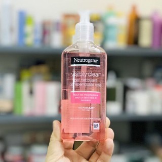 Neutrogena - Sữa rửa mặt Visibly Clear Gel Nettoyant PampleMousse Rose 200ml