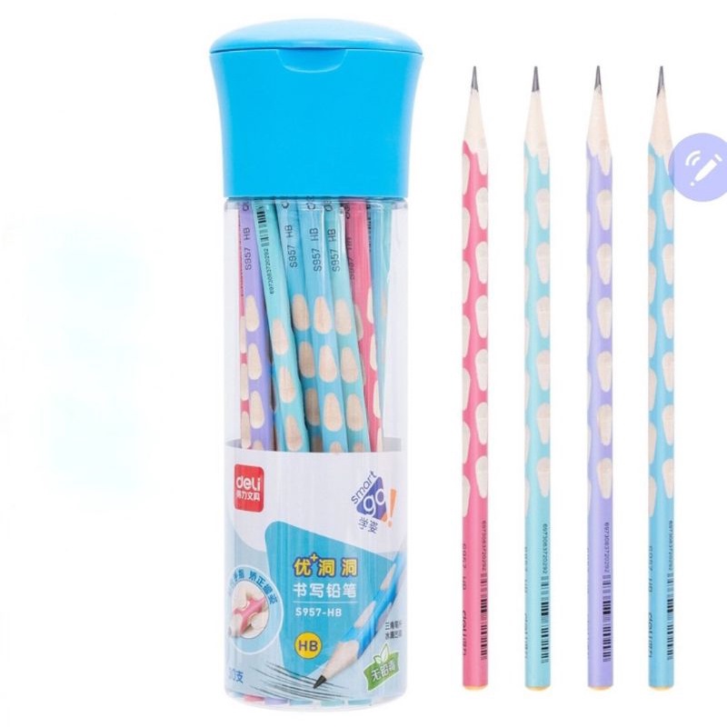 Hộp 30 chiếc bút chì định vị tay cầm Hộp 30 chì định vị HB nhiều màu ShopMaeum610