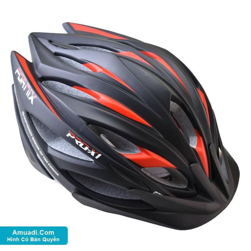 Hàng Siêu HoT nón bảo hiểm thể thao xe đạp Fornix ( đen cam)