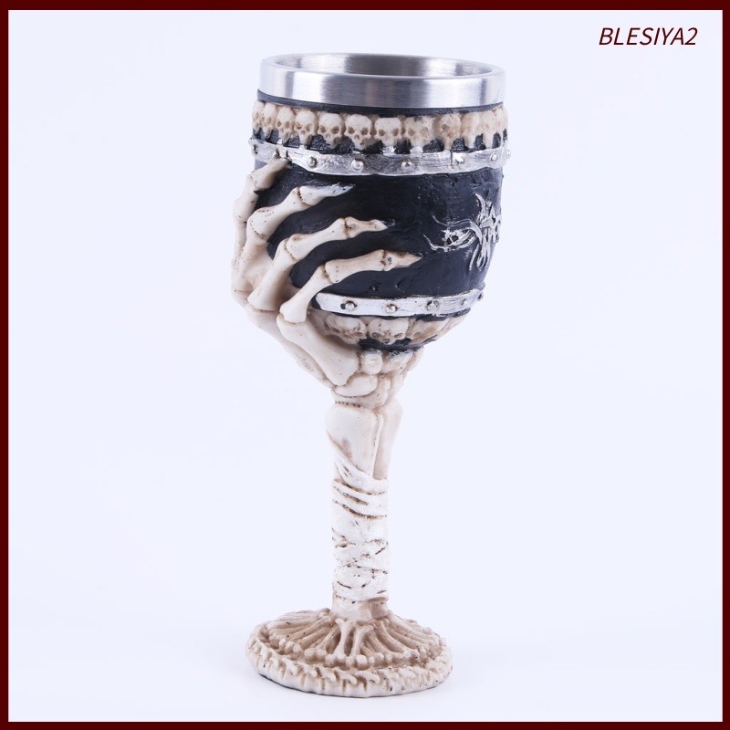 Cốc Uống Rượu Hình Đầu Lâu Bằng Thép Không Gỉ 18.5X7X7Cm