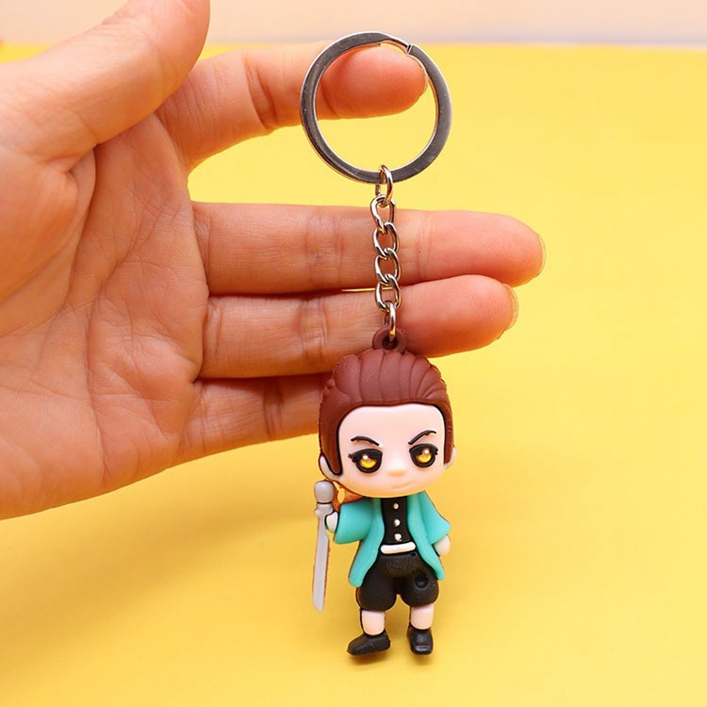 1 Móc Khóa PVC Mềm Hình Búp Bê Anime Đáng Yêu