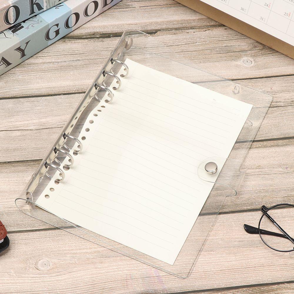 1 Vỏ Bọc Sổ Tay Bằng Nhựa PVC Trong Suốt Hình Chiếc Lá