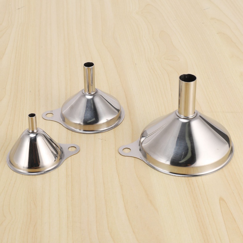 Bộ 3 Phễu Nhỏ Bằng Thép Không Gỉ Dùng Cho Nhà Bếp