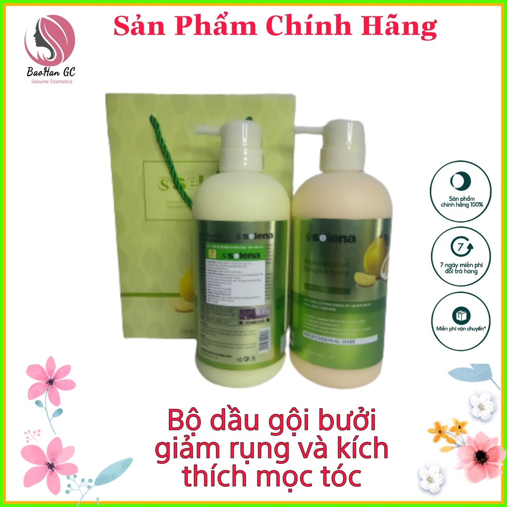 Dầu gội tinh chất bưởi Selena giảm rụng và kích mọc tóc 800ml chính hãng.Dầu gội dành cho tóc dầu. BaohanGc