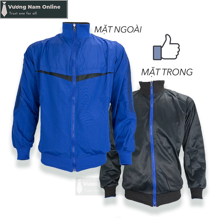 Áo khoác nam đẹp dù 2 mặc 2 lớp cao cấp