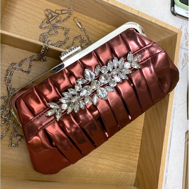 Túi Đầm Đeo Vai Gắn Hoạ  Tiết Cao Cấp