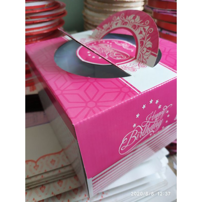 Hộp bánh kem, hộp bánh sinh nhật size 32x32x20cm kèm đế trắng