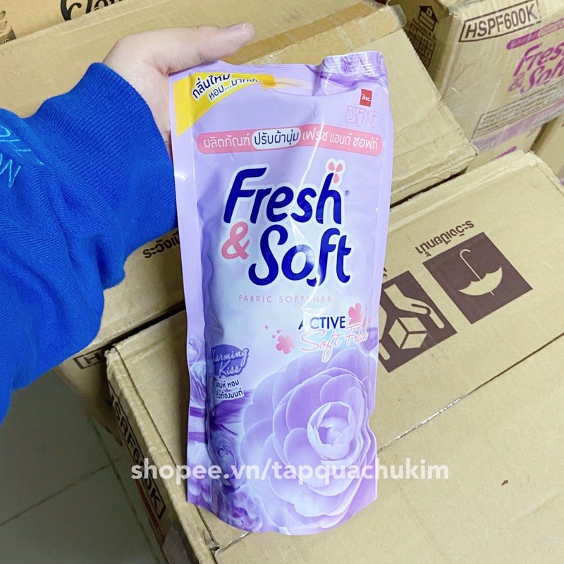 NƯỚC XẢ FRESH SOFT THÁI LAN TÚI 600ML - xanh / hồng / tím / đỏ - tapquachukim