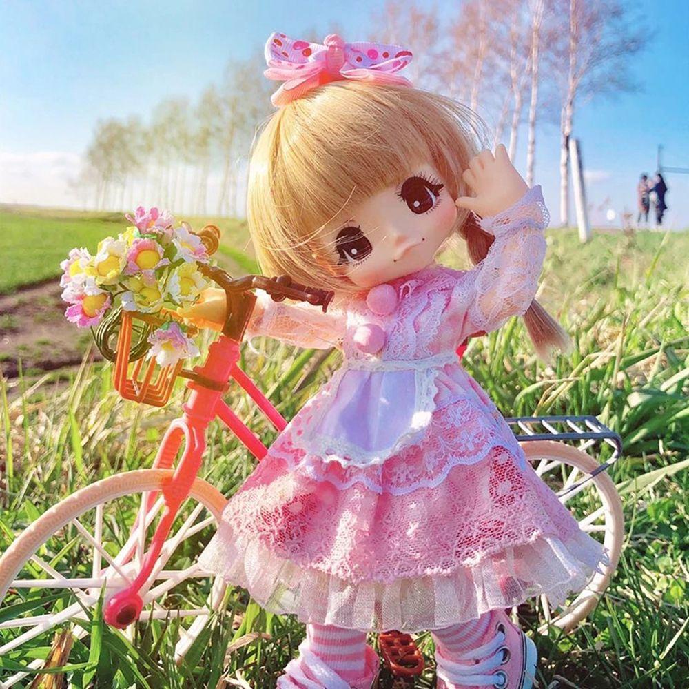 Xe Đạp Có Giỏ Xinh Xắn Dành Cho Búp Bê