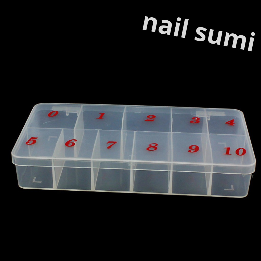 Hộp đựng móng giả 11 ô , hộp đựng nail