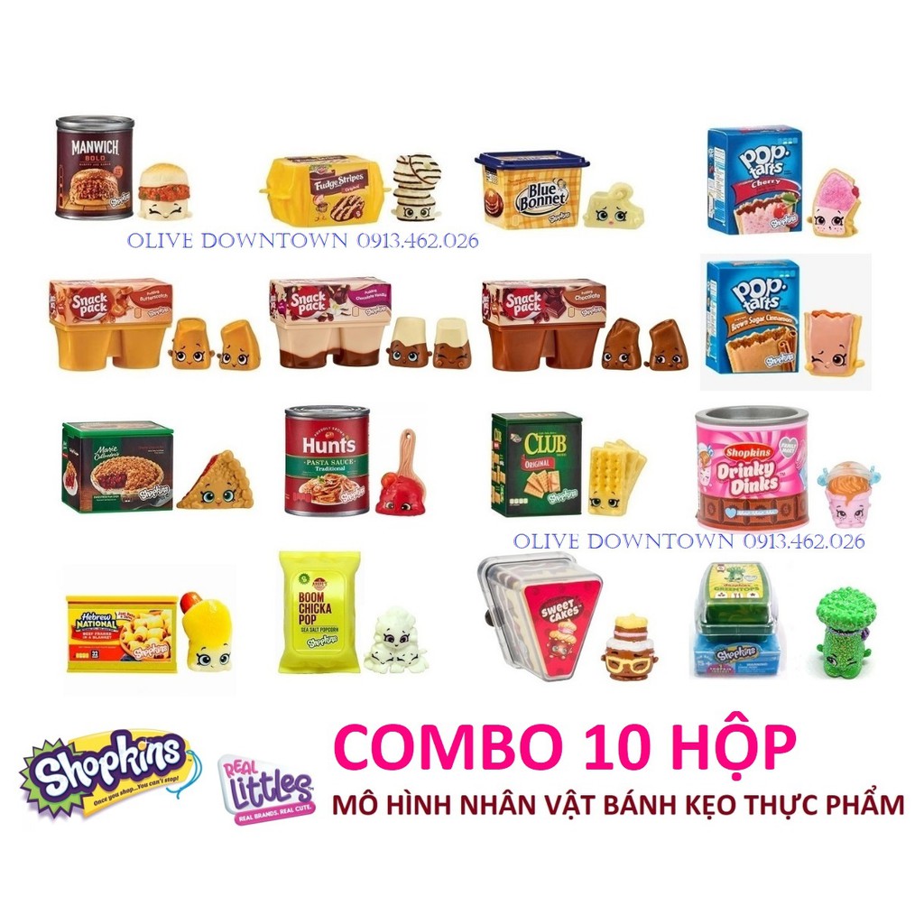 ♥️ Bộ 10 Hộp SHOPKINS Mùa 12  - Shopkins Real_Littles - Đồ chơi VNXK