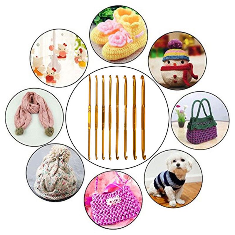 Móc Đan Len Hai Đầu Bằng Hợp Kim Nhôm Dùng Tại Nhà