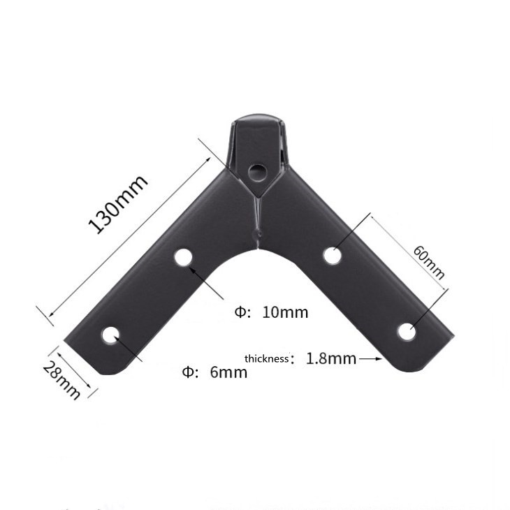 Chân ghế SOFA kim loại 3 màu cao 150mm