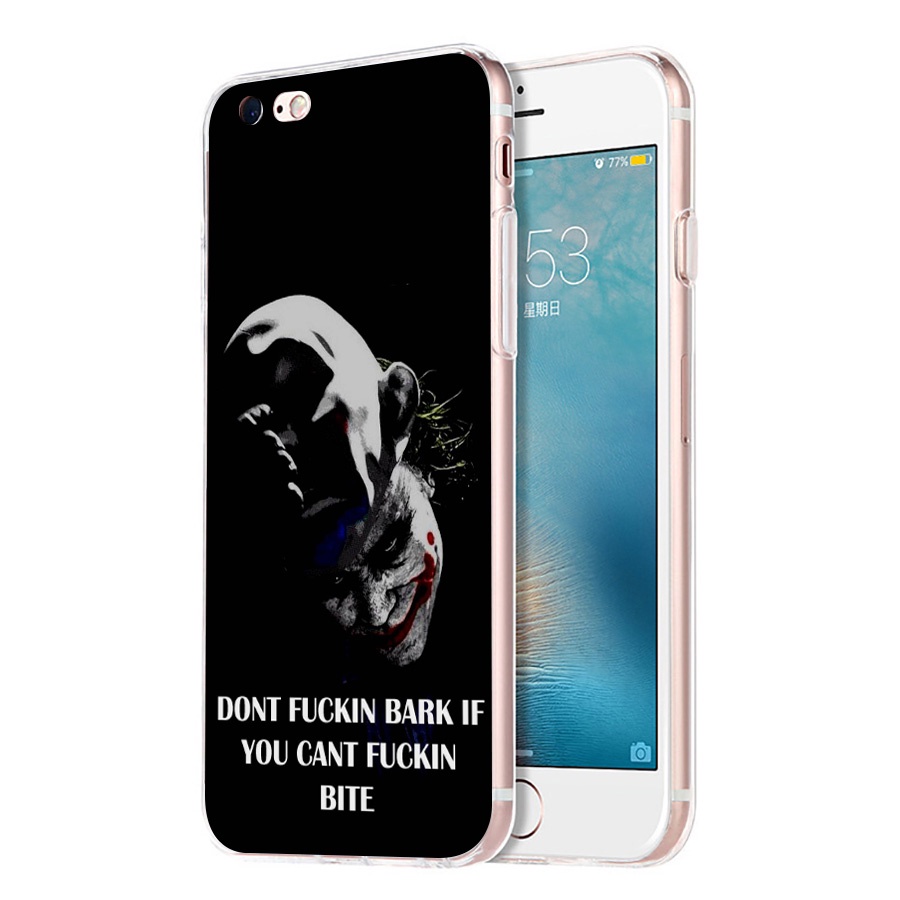 Ốp Điện Thoại Trong Suốt Hình Marvel Joker Cho iPhone 7 8 Plus 11 Pro Max EG62
