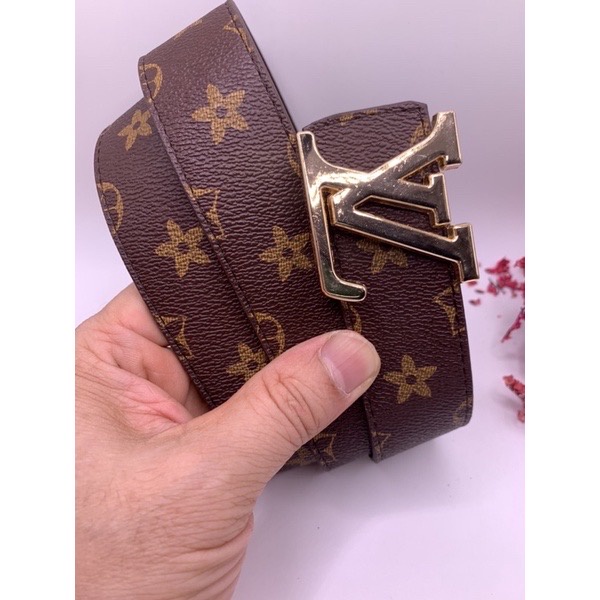 Thắt lưng họa tiết nâu,Dây nịt da khóa vll cao cấp - Đẳng cấp doanh nhân việt 2022