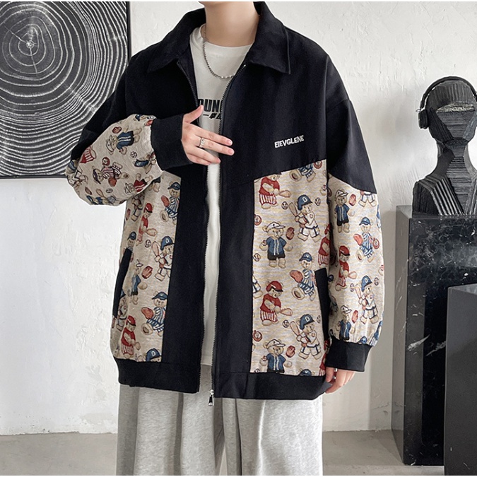 Áo Khoác Nam Dáng Rộng Thời Trang Đa Phong Cách Nữ Thường Ngày Bigsize Jacket In Phong Cách Hàn Quốc Pop Unisex Khoác ÁO KhoáC Gió ĐẹP