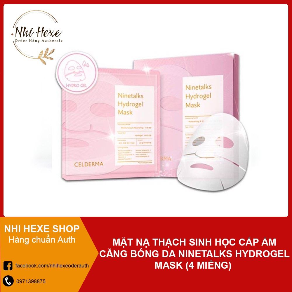 Mặt nạ thạch sinh học Celderma Ninetalks Hydrogel Mask