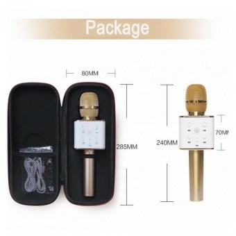 (Miễn Phí Vận Chuyển HN & HCM) Micro hát Karaoke tích hợp Loa Bluetooth Q7