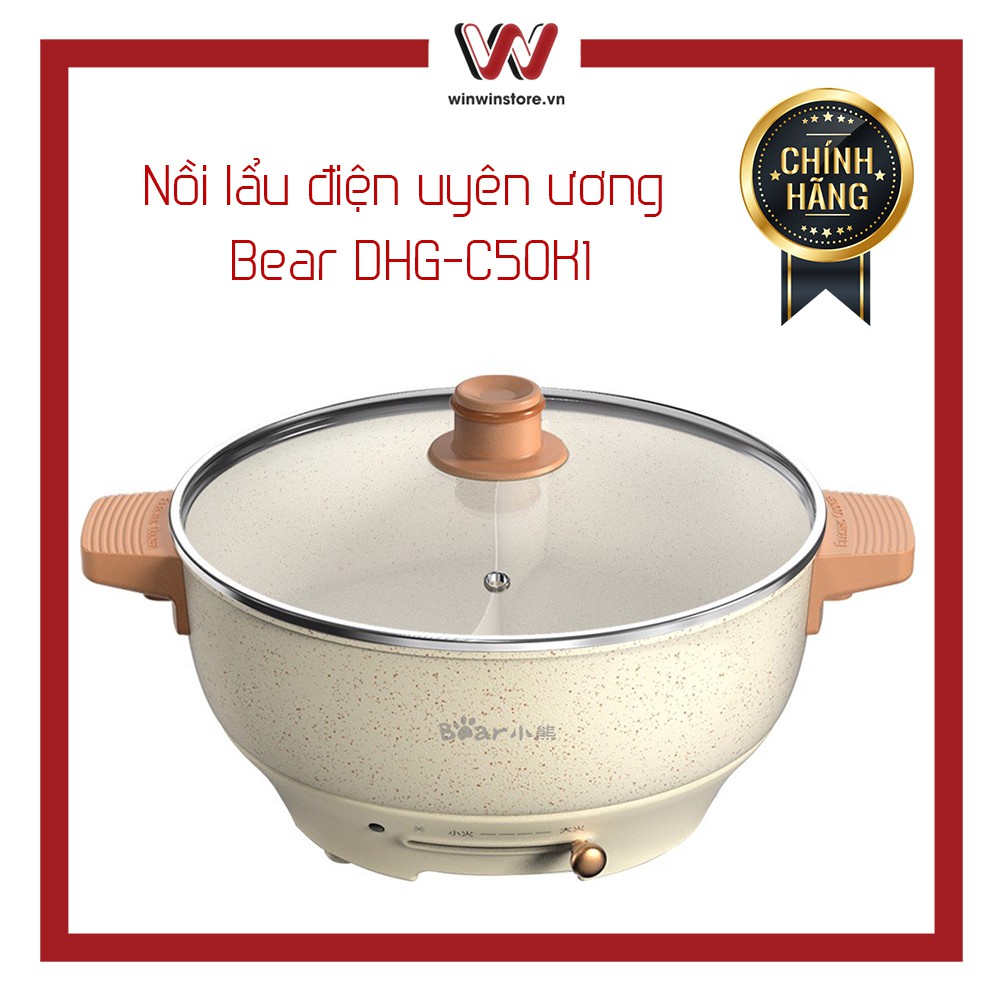 Nồi lẩu điện uyên ương Bear DHG-C50K1