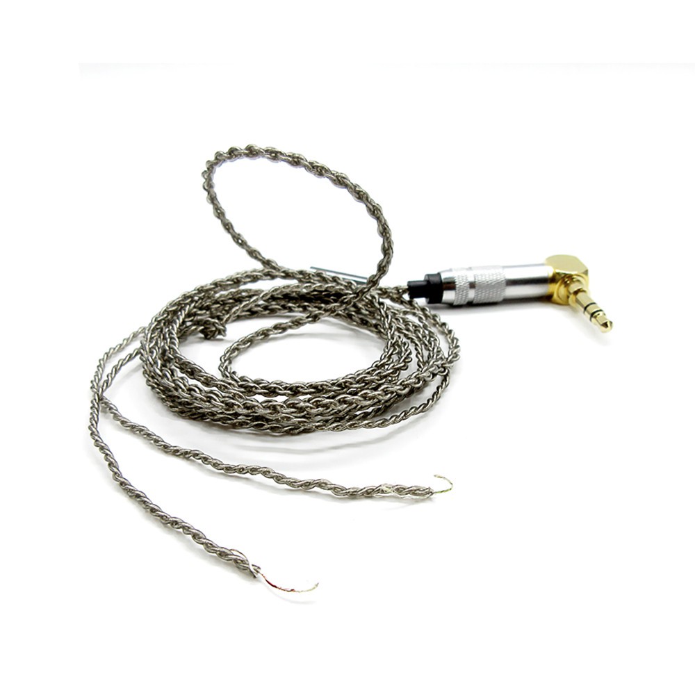 18 share 4 core single crystal copper plated silver Replacement wire Headset Wire DIY Earphone Cable