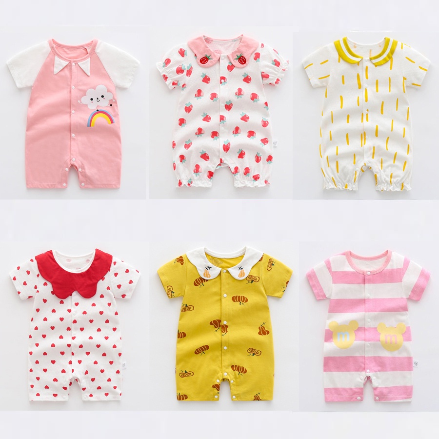 Bộ liền thân cho bé sơ sinh bodysuit cho bé gái body bé gái hàng quảng châu xịn xò