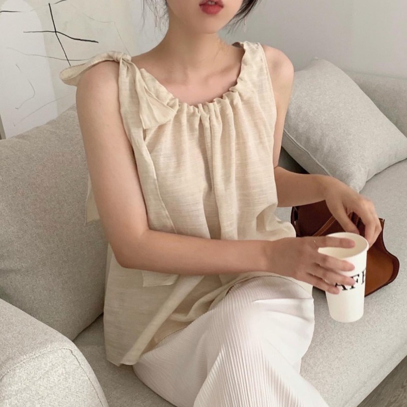 Áo kiểu nữ Hàn Quốc Thiết kế cao cấp form rộng sang chảnh Áo nữ kiểu Phong cách Pháp Thời trang