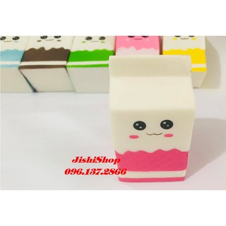 SQUISHY HỘP SỮA DỄ THƯƠNG - ĐỦ CÁC MÀU  - quà cho bé AA