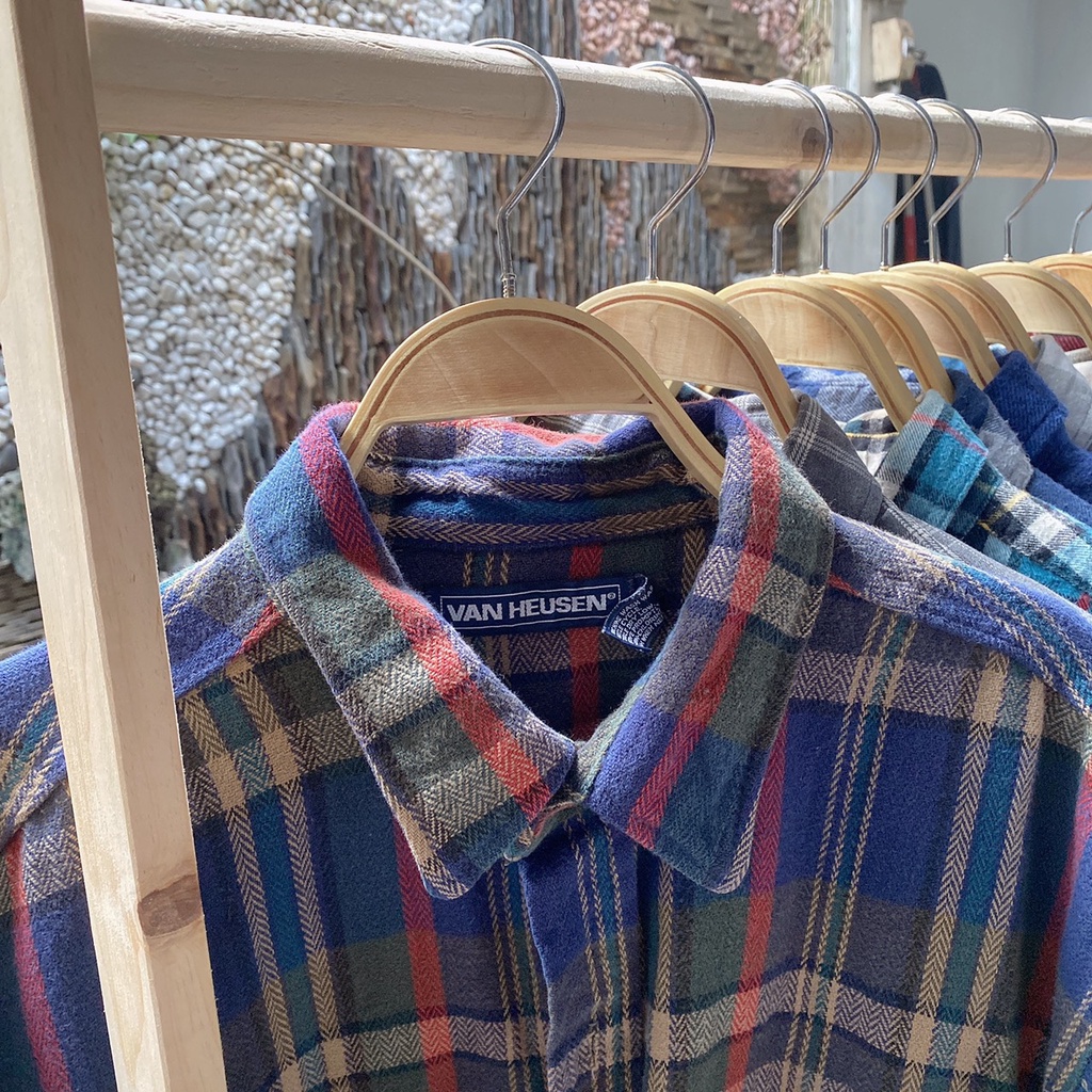 Áo sơ mi flannel 2hand unisex nam nữ