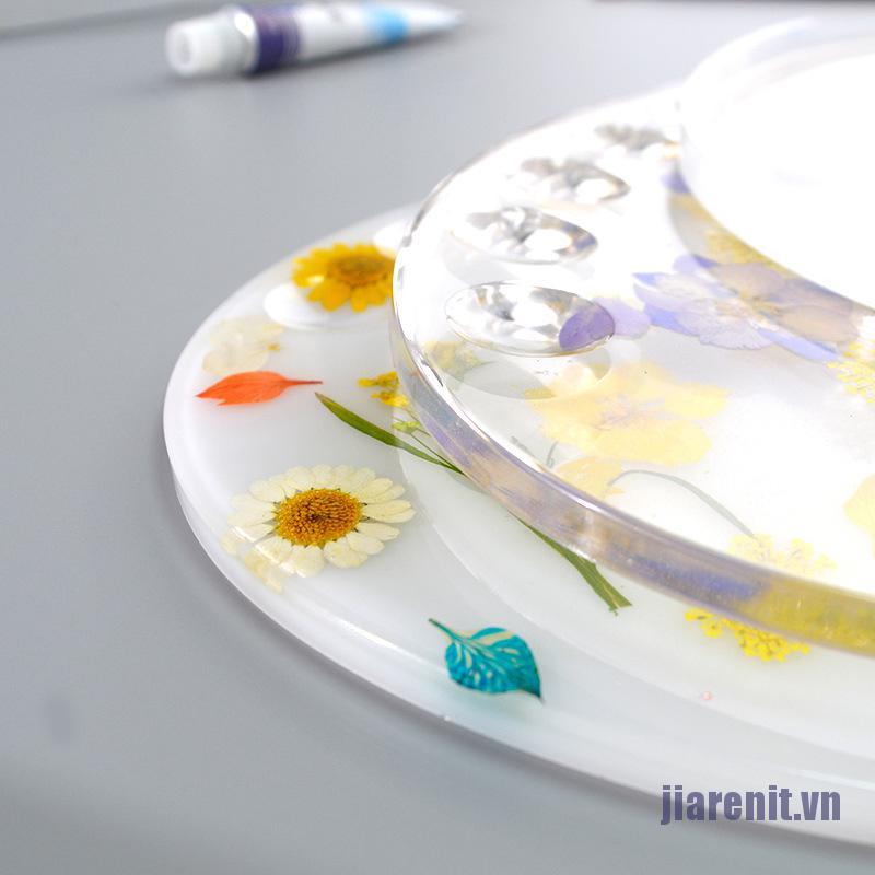 Khuôn silicone làm khay palette đựng màu sơn nhựa resin epoxy DIY