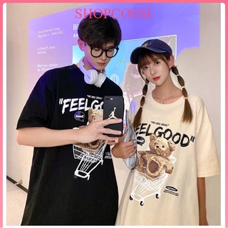 Áo thun tay lỡ nam nữ, áo phông unisex form rộng chất cotton mát mịn thấm hút mồ hôi in hình sunny