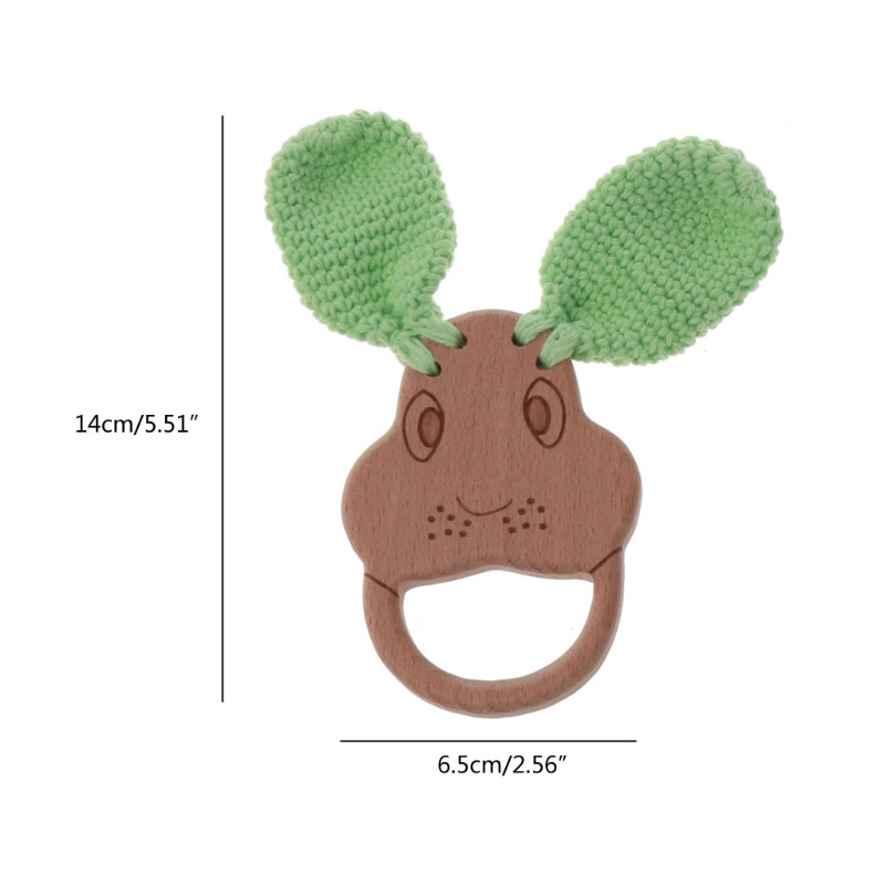 1 Lục Lạc Đồ Chơi Bằng Gỗ Không BPA Cho Bé Gặm Nướu