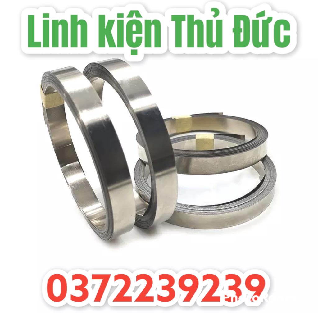 Lktd BN. Kẽm hàn cell pin 18650 mạ niken dầy 0.2mm*8mm ,0.15 *8mm