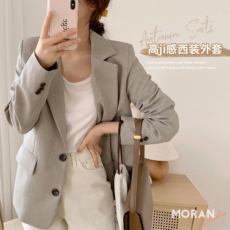 KÈM ẢNH THẬT- Áo khoác Blazer MORAN sang trọng thanh lịch công sở Hàn Quốc cao cấp 5369 | BigBuy360 - bigbuy360.vn